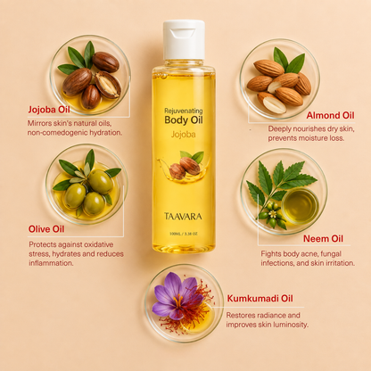 Rejuvenating Body Pre-Bath Massage Oil Jojoba Oil