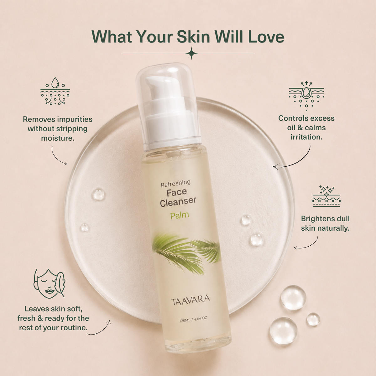 Refreshing Face Cleanser  Palm Fruit