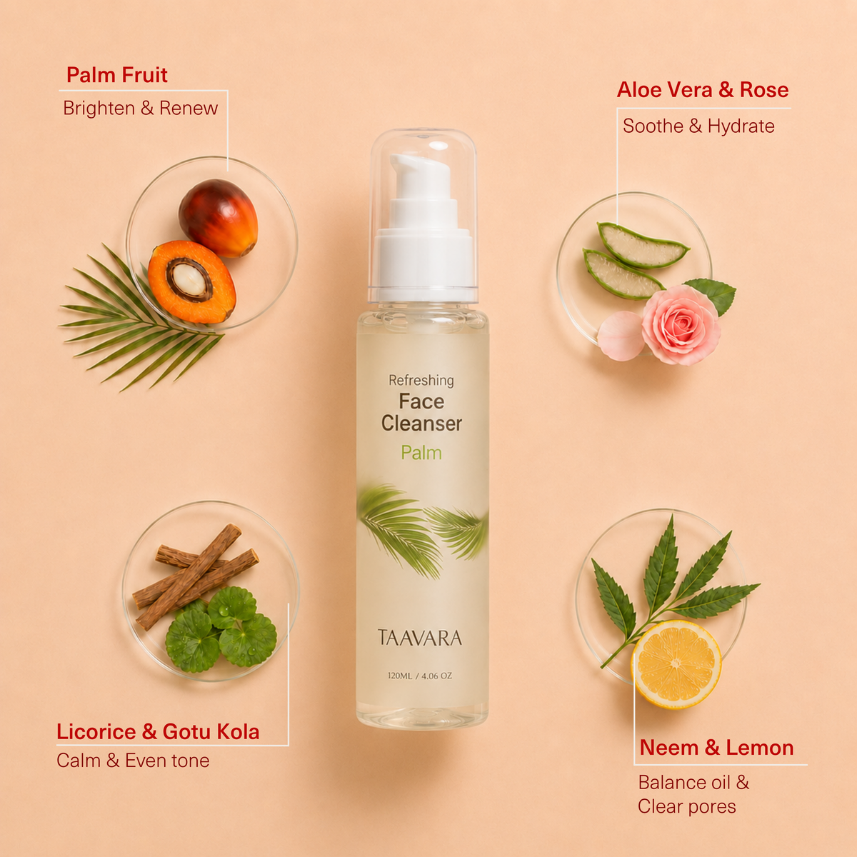 Refreshing Face Cleanser  Palm Fruit
